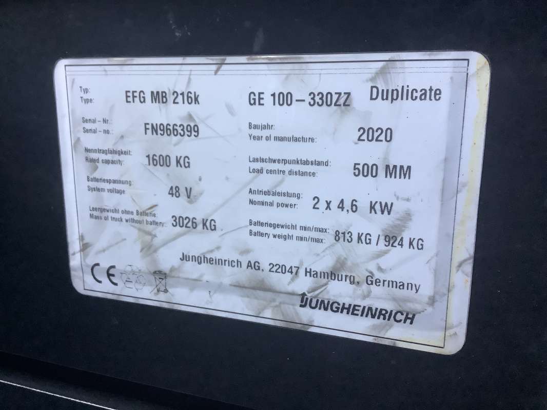 Jungheinrich-EFG MB 216K